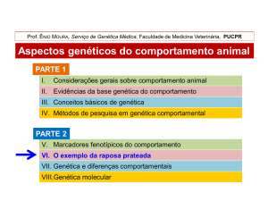 Aspectos genéticos do comportamento animal