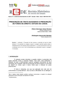 prescrição de trato sucessivo e prescrição de fundo de direito