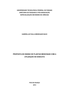 proposta de ensino de plantas medicinais com a utilização