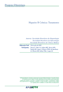 Hepatite B Crônica: Tratamento - Sociedade Brasileira de Nefrologia