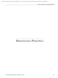 hematologia pediátrica - Revista Brasileira de Hematologia e