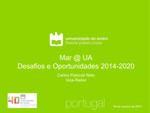 Mar @ UA Desafios e Oportunidades 2014-2020