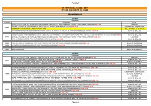 (HCB) cod: 1132 10H00 XII JORNADA DA SAÚDE
