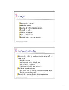 Tratamento de Exceções