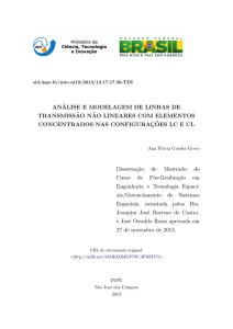 Análise e modelagem de linhas de transmissão não - mtc