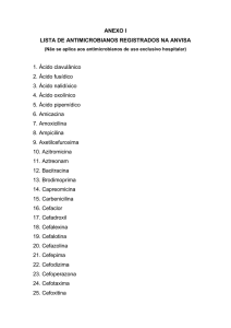 Lista de Antimicrobianos