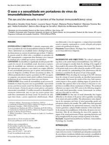 O sexo e a sexualidade em portadores do vírus da imunodeficiência