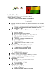 República da Guiné-Bissau Ministério da Economia, do Plano e