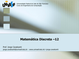 Matemática Discreta –12