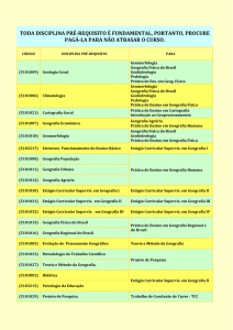 Disciplinas Pré-Requisito