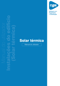 Instalações do edifício _Solar térmica_