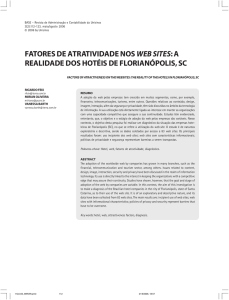 FATORES DE ATRATIVIDADE NOS WEB SITES: A REALIDADE