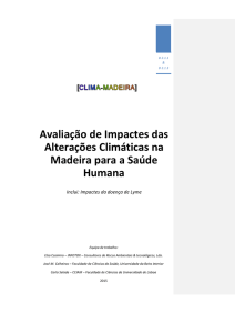 Avaliação de Impactes das Alterações Climáticas na Madeira para a