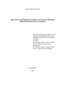 Circuitos Coletores de Energia Solar para Sistemas