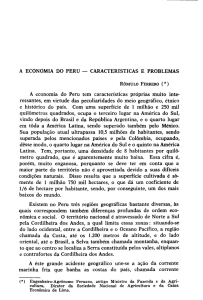 A ECONOMIA DO PERU - CARACTER1STICAS E PROBLEMAS A