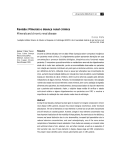 Revisão: Minerais e doença renal crônica Minerals and chronic