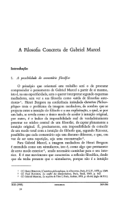 A Filosofia Concreta de Gabriel Marcel