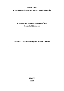 Estudo das Classificações dos Malwares.