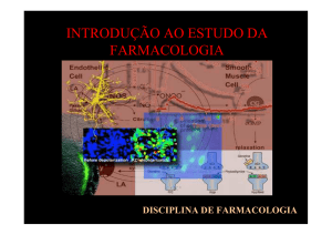 INTRODUÇÃO AO ESTUDO DA FARMACOLOGIA