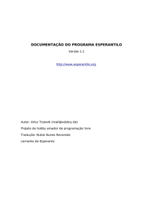 documentação do programa esperantilo
