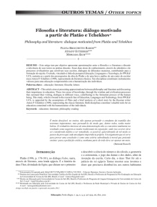 Filosofia e literatura: diálogo motivado a partir de Platão e Tchekhov*