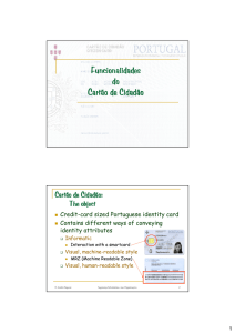 Funcionalidades do Cartão de Cidadão