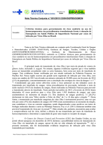 Nota Técnica Conjunta nº 01 de 2015