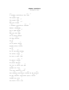 C&Eacute;REBRO ELETR&Ocirc;NICO (Gilberto Gil) Db7 Gb7 F7 O c&eacute;rebro