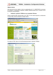 TISSNet – Instalando e Configurando Schemas