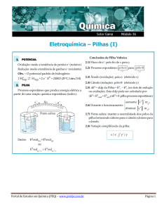Eletroquímica - Portal de Estudos em Química