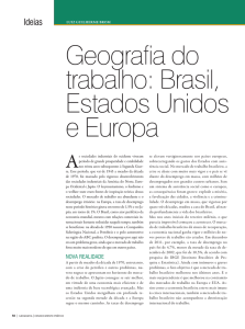 Geografia do trabalho: Brasil, Estados Unidos e Europa