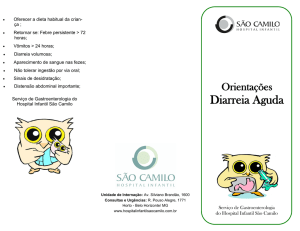 Diarreia Aguda - Hospital Infantil São Camilo