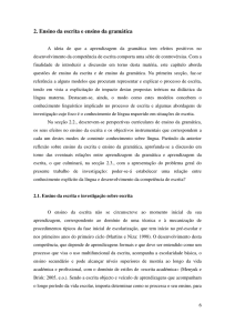 2. Ensino da escrita e ensino da gramática