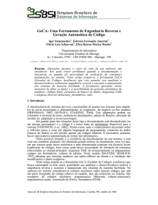 GeCA: Uma Ferramenta de Engenharia Reversa e Geração
