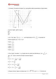 Página 1 de 9 1. (Unicamp) Considere as funções f e g, cujos