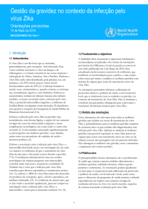 Gestão da gravidez no contexto da infecção pelo vírus Zika