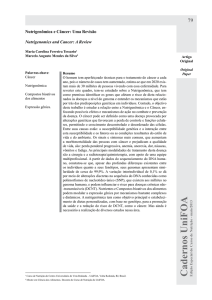 Nutrigenômica e Câncer: Uma Revisão Nutrigenomics and Cancer