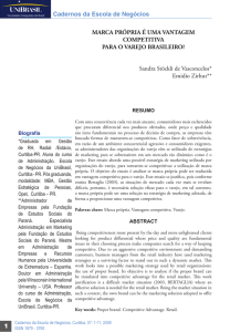 1 Cadernos da Escola de Negócios MARCA PRÓPRIA É