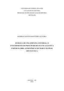 RODRIGO SANTOS MONTEIRO OLIVEIRA EM BUSCA DE UMA