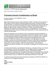 Franceses buscam investimentos no Brasil