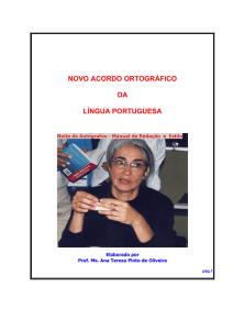 novo acordo ortogrfico da lngua portuguesa