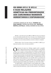 os gens brca1 e brca2 e suas relações genéticas na predisposição