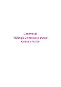 Caderno de Violência Doméstica e Sexual Contra a Mulher (SES)