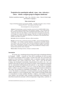 Trajetória da constelação sufixal: -ismo, -ista, -ístico(a) e