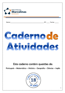 Caderno de Atividades - Rede de Educação Marcelinas
