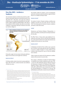 Zika – Atualização Epidemiológica – 17 de novembro de 2016