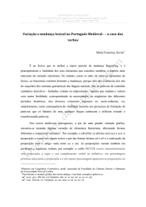 Variação e mudança lexical no Português Medieval -