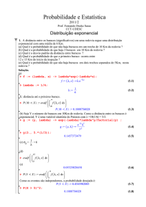 Probabilidade e Estatística - Fernando Deeke Sasse Homepage