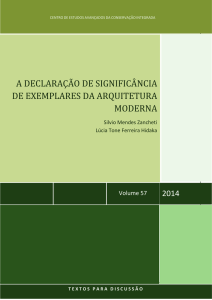 Texto para Discussão V. 57 - Centro de Estudos Avançados da