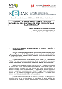 o direito administrativo brasileiro sob influência dos sistemas de